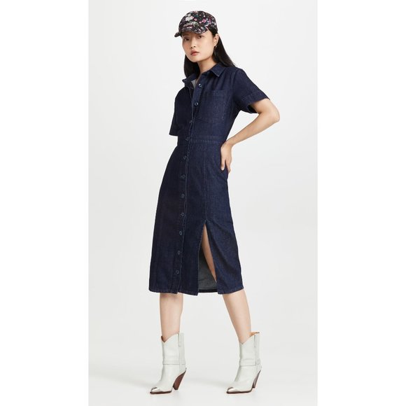 TRIARCHY DENIM THE TAILORED SHIRT DRESS - Picture 3 of 12